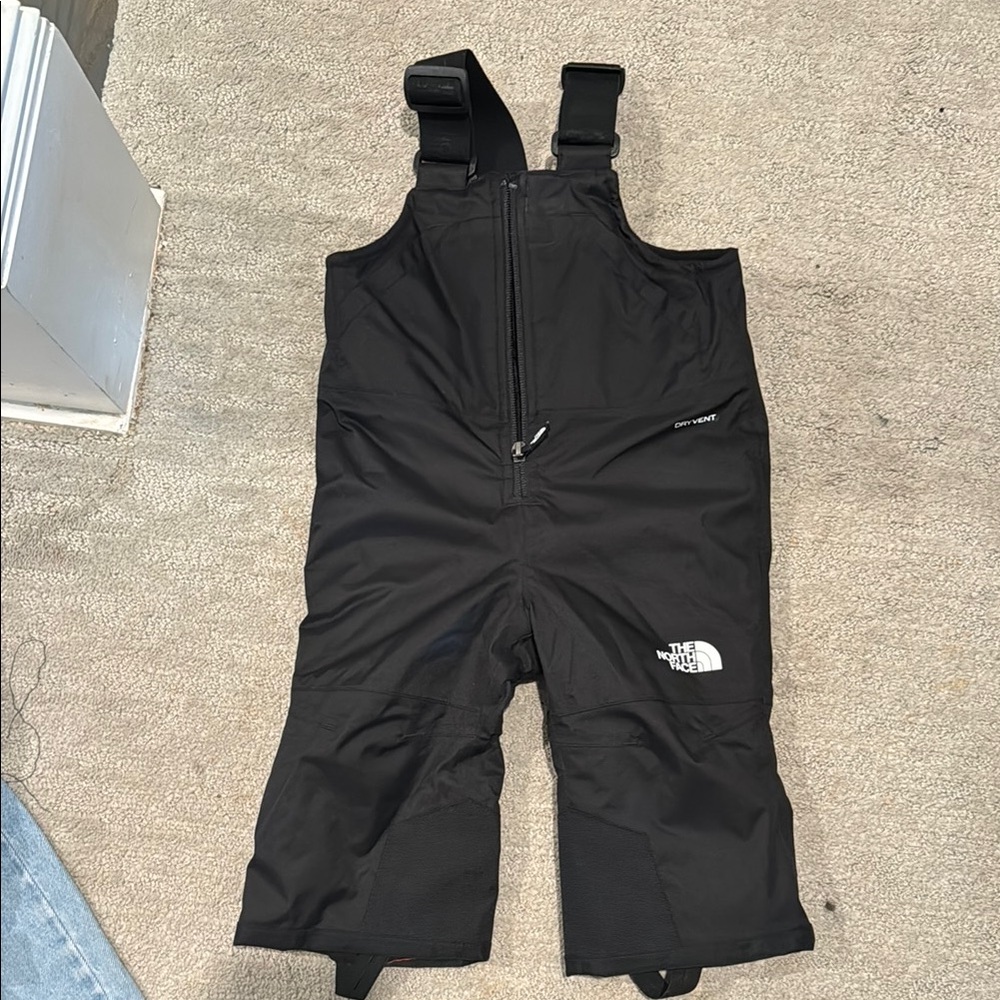 The North Face Black Insulated Overalls for Winter